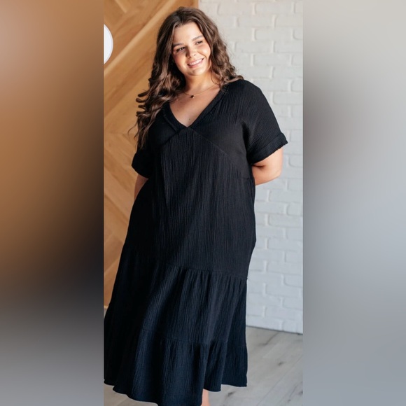 Impressions Black Maxi Dress - Picture 2 of 8